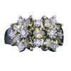 Anillo de Flor Floreciente de Circonita de Colores – Banda Creativa Europea y Americana Pavimentada con Diamantes