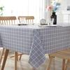Plastic PVC Thick Rectangula Grid Printed Tablecloth Waterproof Oilproof Home Kitchen Dining Table Colth Cover Mat Oilcloth Wash
