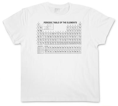 TABLA PERIÓDICA DE LOS ELEMENTOS I Camiseta Hombres Mujeres Camisetas Top - Rompiendo la Química Mala TBBT Nerd