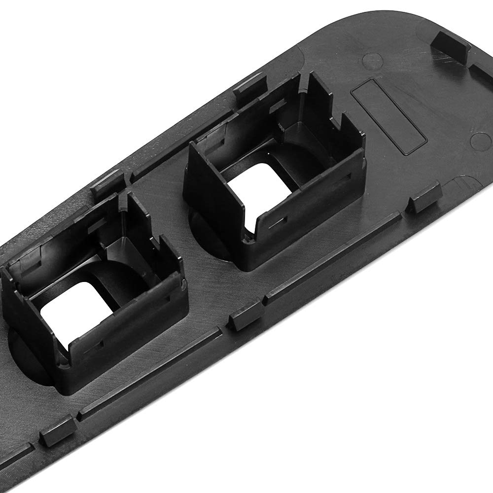 BASIKER Driver And Passenger Black Door Window Switch Panel Bezel For 2002 To 2010 Dodge Ram 1500 2500 3500 Front Right And Left Window Button Border