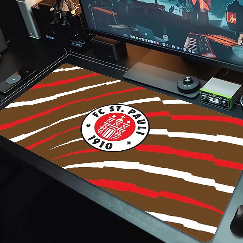 St. Pauli FC Mouse Pad Large Gaming Table Cushion Non-slip Laptop Tablet Big Mousepad XXL Mat Mini PC Playmat With Lock Edge_xia