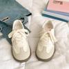 2026 New style women's casual sneakers with bow, cute white sneakers