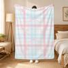 Schleifen Schleifenmuster Überwurf 240g Flanell-Decke, geeignet für Sofas, Betten, Büros, exquisites Geschenkdecken