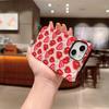 Pink Base Fresh Strawberry Tiny Flower Print Soft Silicone Phone Case Cute Girly Fruit Aesthetic Shockproof Protective Cover For All Iphone Models