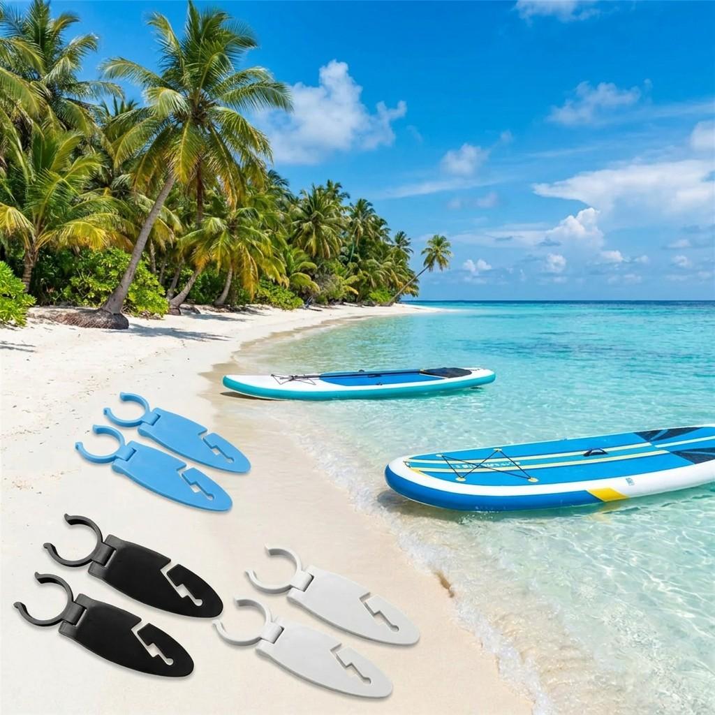 Stand Up Paddle Board Fasten Clip: 2 Pack ABS Plastic 11 cm Expandable SUP Fin Clamp - Easy Installation Secure Lock Paddleboard Accessories for Wate