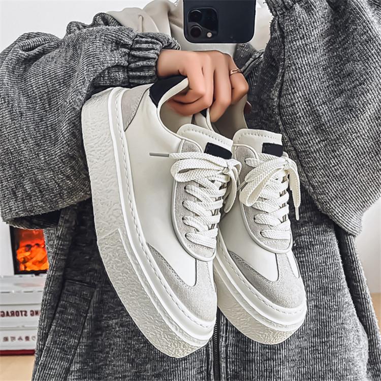 

Мужская мода, повседневная низкая обувь для скейтбординга, удобные кроссовки для мальчиков, студенты, трендовая мягкая подошва, классическая дышащая нескользящая спортивная обувь 39 белый