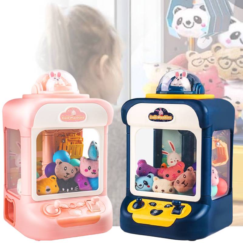 Minor Electric Claw Machine With Dolls Eggs Blue Pink With Lights Gift Kids