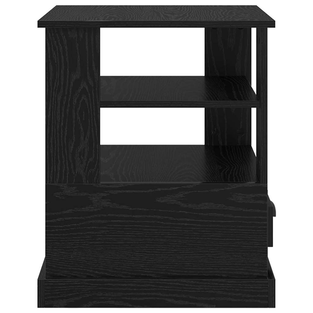Nightstand Black Oak Effect 50 X 50 X 60 Cm Particleboard
