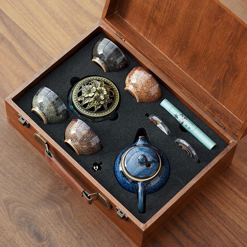 Forbidden City Jun Ware Tea & Incense Gift Set