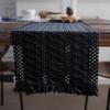Simple Long Tassel Solid Color Table Runner Woven Dining Table Decoration for Wedding Party Soft Reusable Easy-Care Placemat