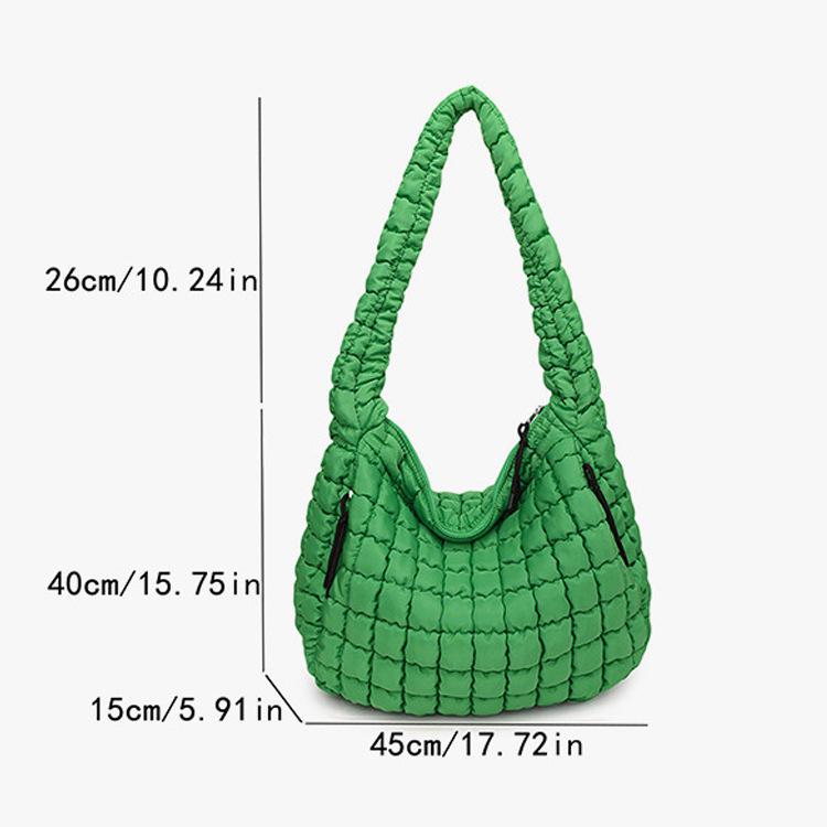 Pleated Cloud Bag 2025: Large Cotton Tote, Korean Style Crossbody & Shoulder Bag