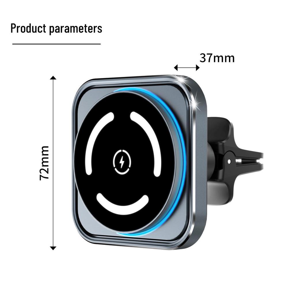 MagSafe 15W Fast Charging Car Phone Holder & Wireless Charger