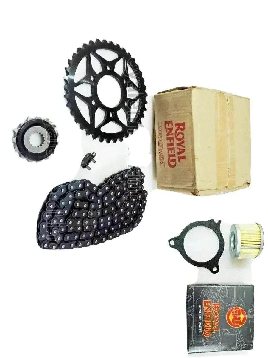 FIT FOR Royal Enfield Himalayan 411cc - Chain & Sprocket Kit With Oil Filter