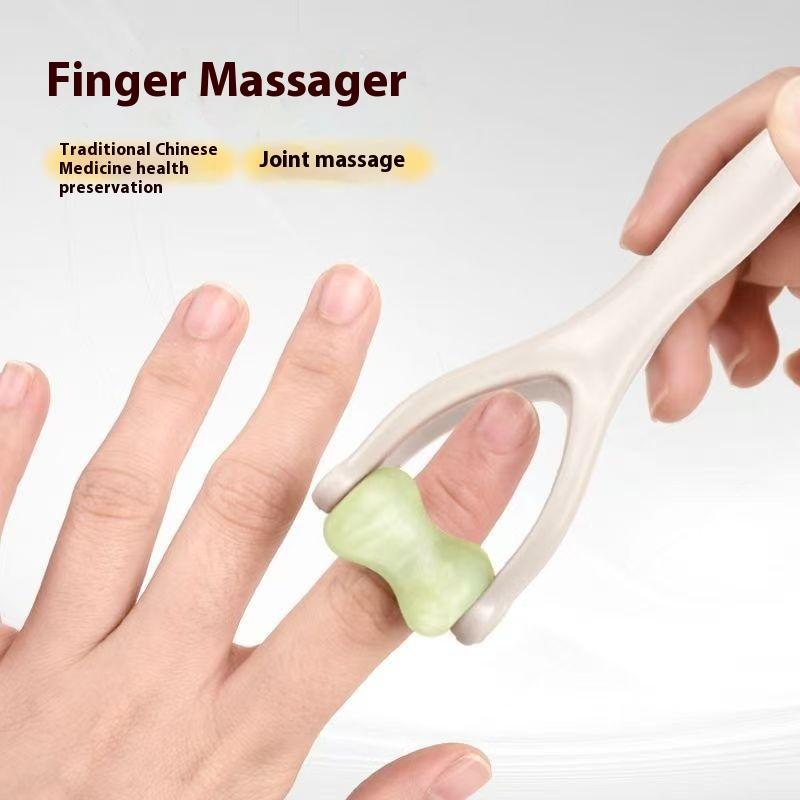 Finger Massager Dual-Row Roller Design Easy Use Relieve Finger Fatigue Promote Blood Circulation Portable Roller Finger Massager