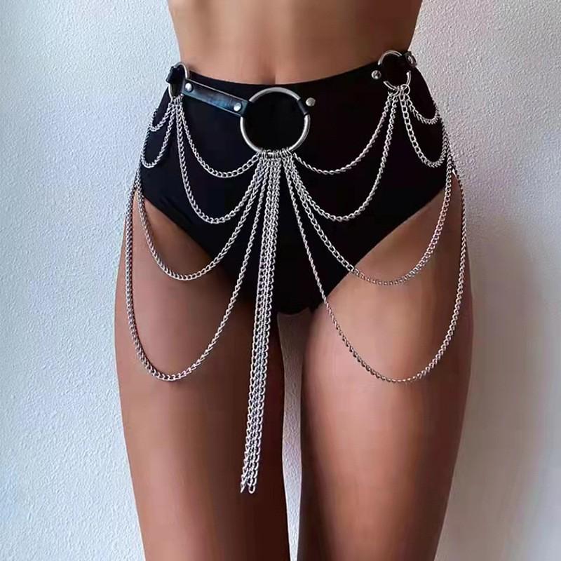 Leather Chain Fashion Accessory Waist Belt