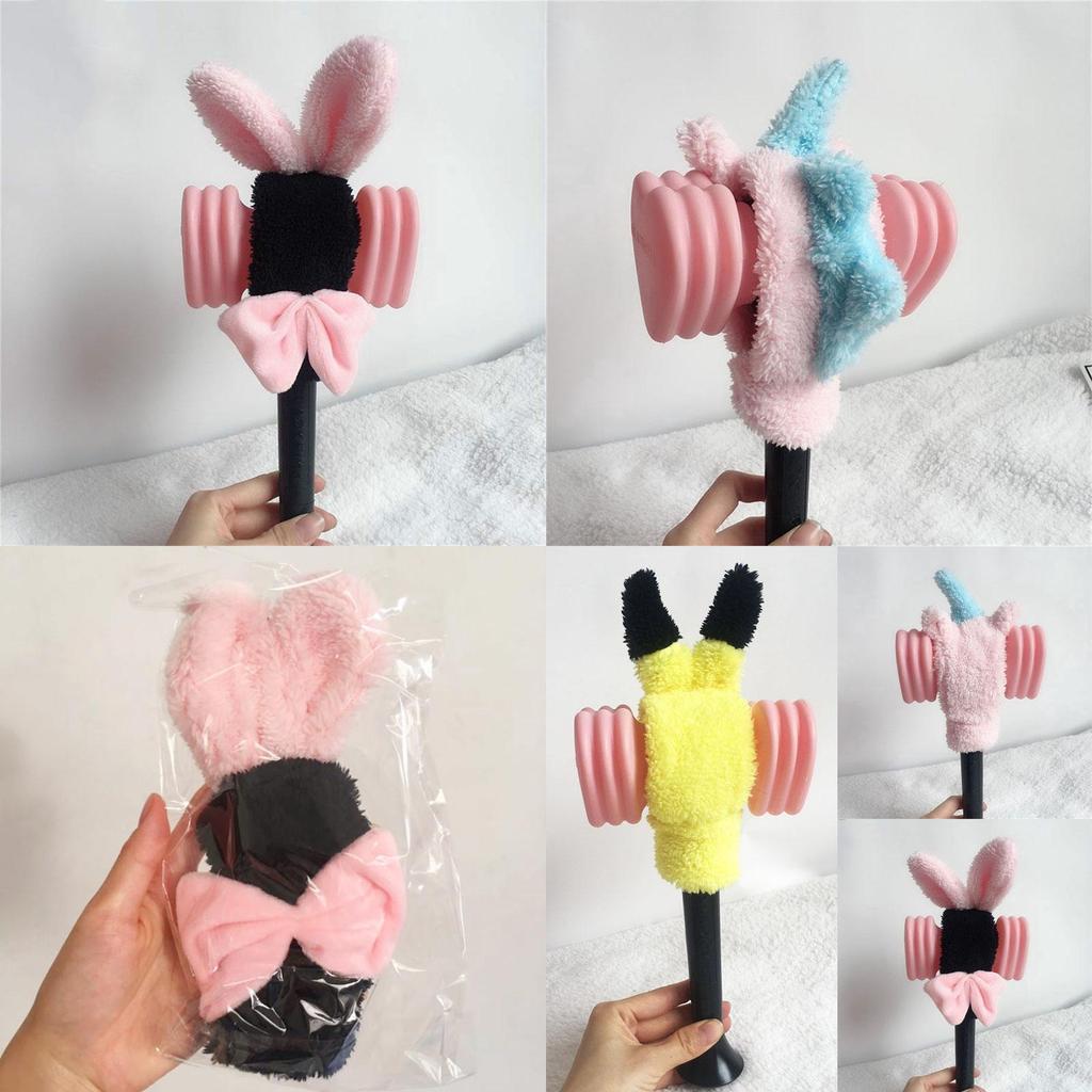 Blackpink Kpop Bastão de Luz Capa de Pelúcia Bonita Bastão de Luz Tiara Blink