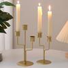 2/3 Heads Candle Holder European Style Long Candle Candlestick Minimalist Iron Candles Stand  Gift