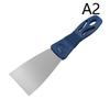 1Pc Stainless Steel Oblique Blade Scraper Putty Knife With Plastic Handle Shovel Paint Tools Household Industrial Cleaning