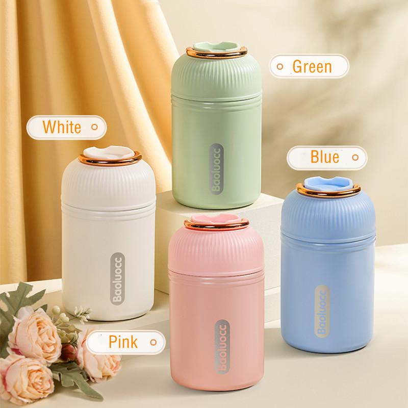 550ml Fashion Stainless Steel 316 Braised Flask Thermal Lunch Box Stew Beaker Girl Student Leak-Proof Vacuum Flask Tumbler