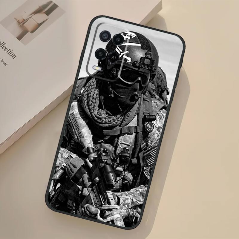 Military Army Special Forces Case For Oppo A76 A96 A16 A17 A18 A60 A80 A40 A38 A58 A78 A98 A94 A74 A54 A15 A57 A77 A5 Pro