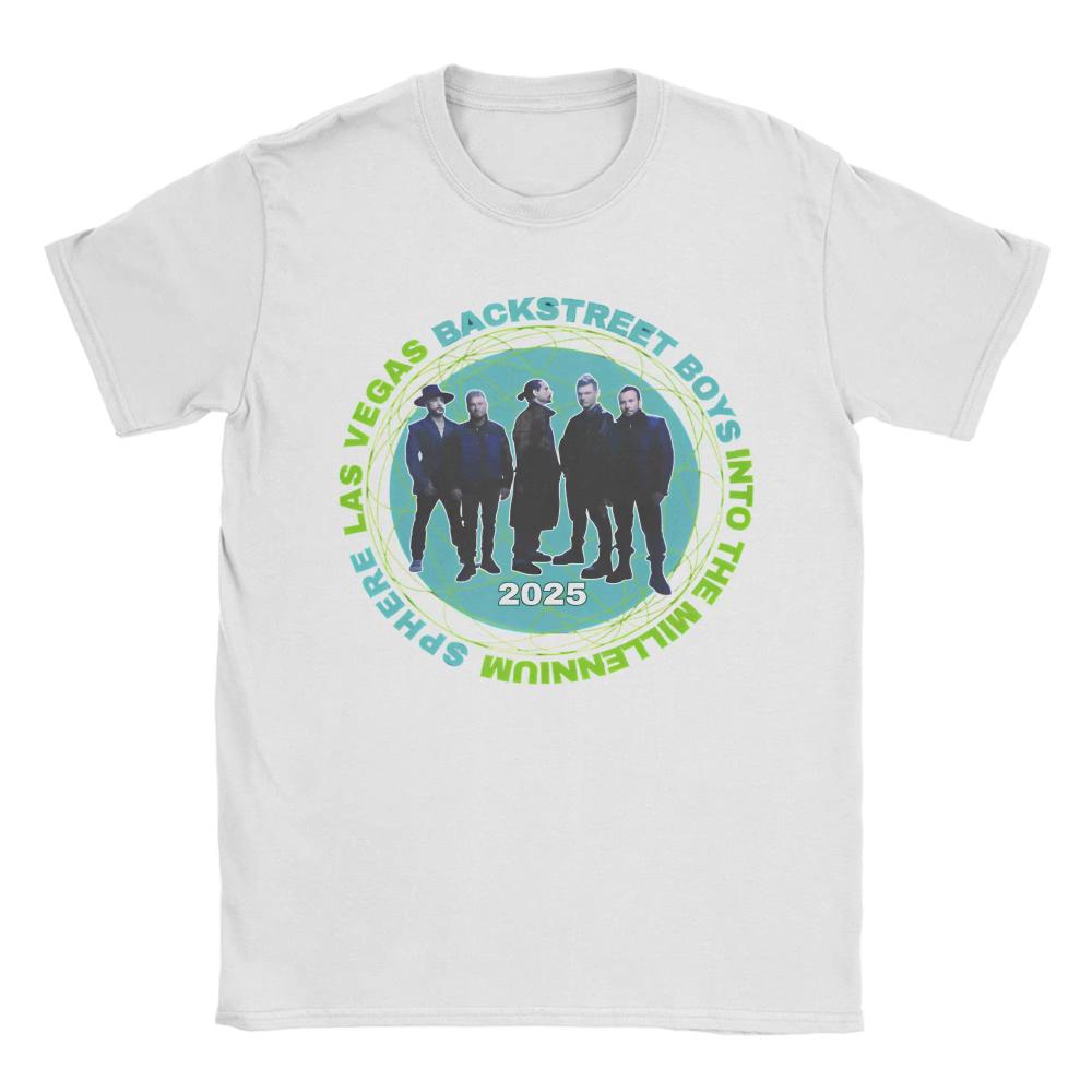 Men Women TShirts Backstreet Boys Las Vegas Tour Novelty Cotton Tees Short Sleeve 2026 Concert T Shirts Clothes Graphic Printed
