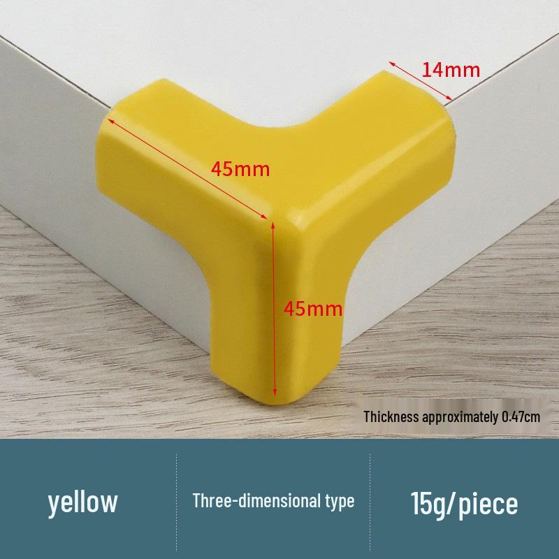 Silicone Soft Anti-Collision Corner Protector for Glass Tables - Thickened T-Shaped Right Angle Cover for Children