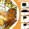 Personalisierter Garfield-Druckschirm mit individuellem Namen, Automatisches Öffnen und Schließen, Stabiler 8-Rippen-Rahmen, Für Pendeln, Camping, Wandern, Geburtstagsgeschenk
