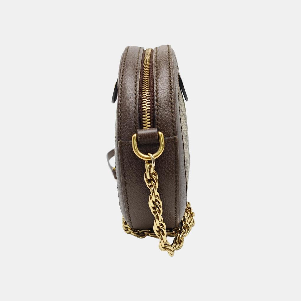 [Pre-Owned] Gucci Ophidia GG Mini Round Bag 'Beige' - Very Good #1NGF15T