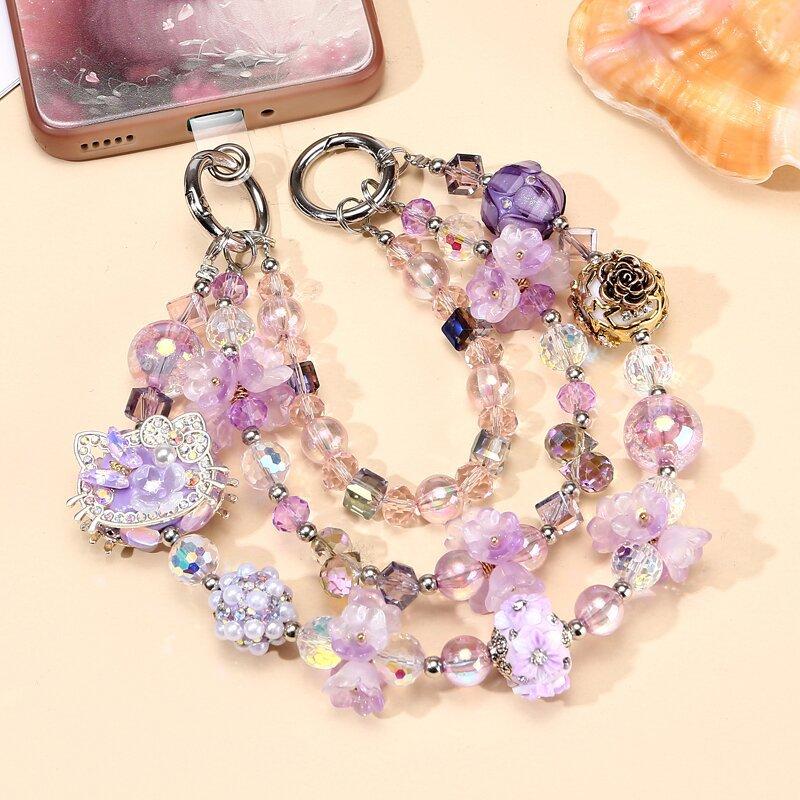 

Handmade Mobile Phone Strap Lanyard with Slip Card DIY Bead Accessories for IP 16Promax Airpods Schoolbag Spring Bead Other