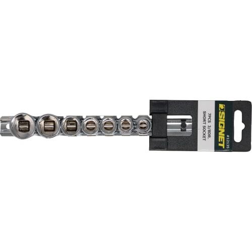 SIGNET 3/8" DR 7-Piece Short Socket Set (Hex) 12135