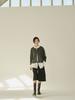NOUVE Wool Round Soft Cardigan - Melange Gray