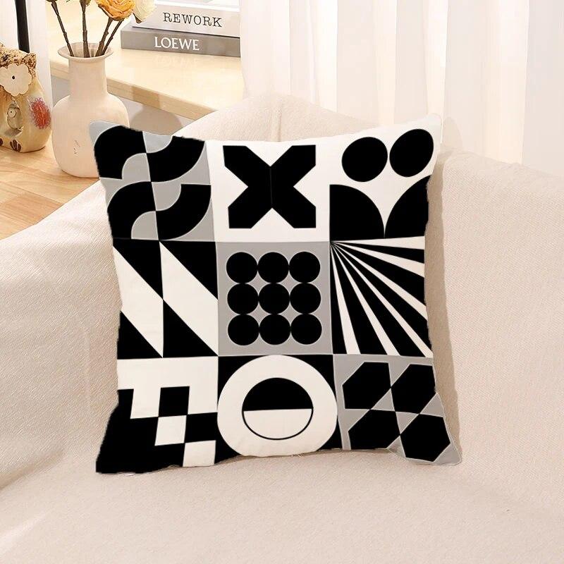 Nordische Geometrische Linien Kissenbezug Sofa Kissenbezug Körper Schlafkissen Bett