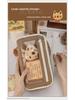 Large-Capacity Capybara Pencil Case for Girls - Cute Transparent Design for Junior High Students