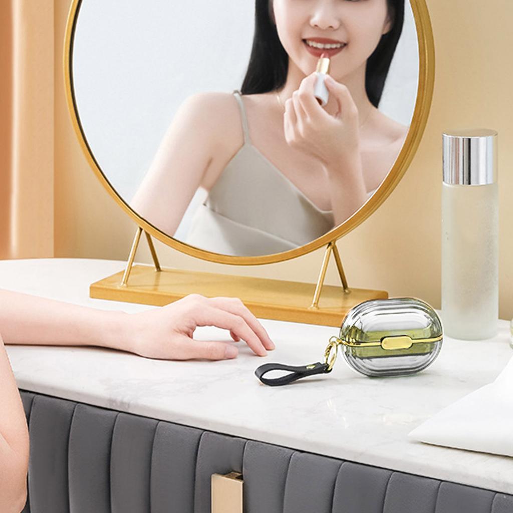 Double Sided Portable Tearable Lint Roller with Hand Strap Mini Luxury Lint Remover for Clothes Bag Dust Fuzz Fur Grey