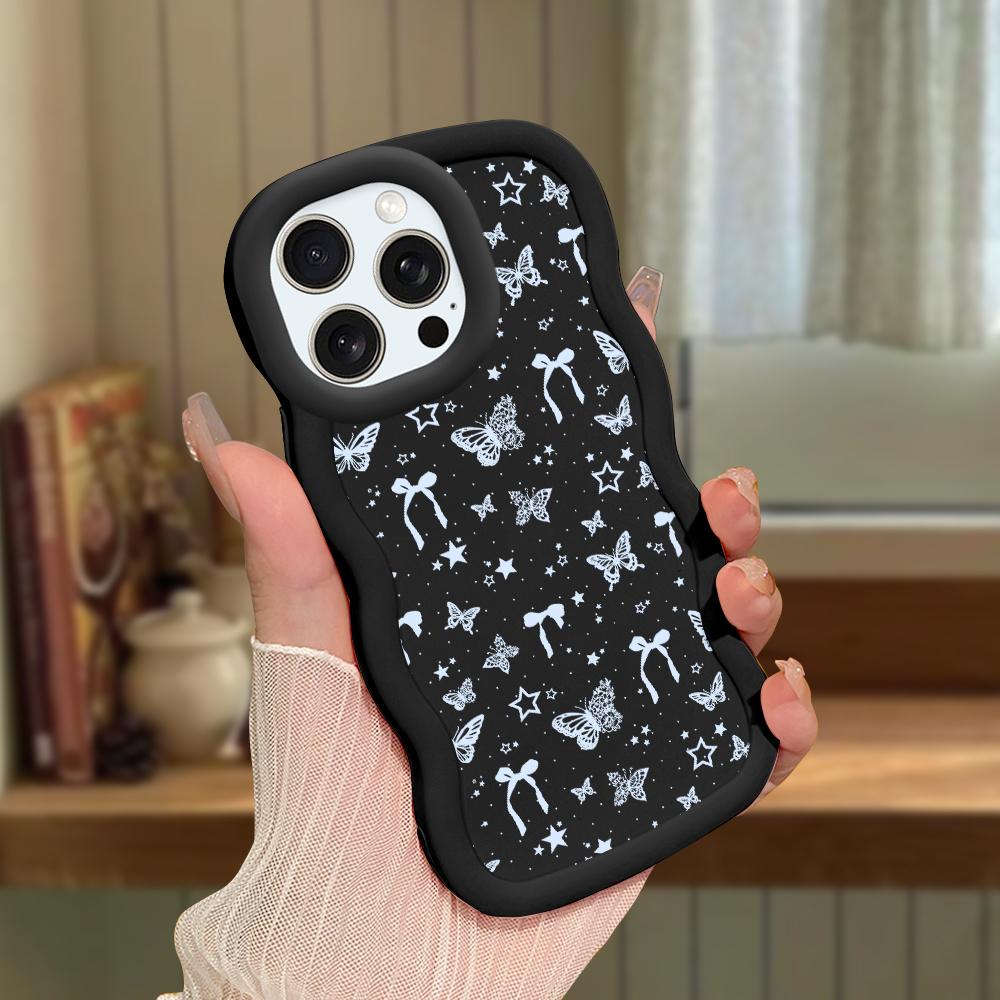 Big Wave Edge mykt silikonmateriale Macaron telefondeksel Støtsikkert beskyttende gummideksel til iPhone Samsung Huawei Honor Xiaomi Redmi OnePlus Moto