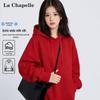 La Chapelle Women's Solid Color Loose Fit Hoodie