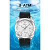 OFNS Fashionable Thin Men's Quartz Watch Waterproof Night Light Single Calendar Simple Ccasual Men's Quartz Watch