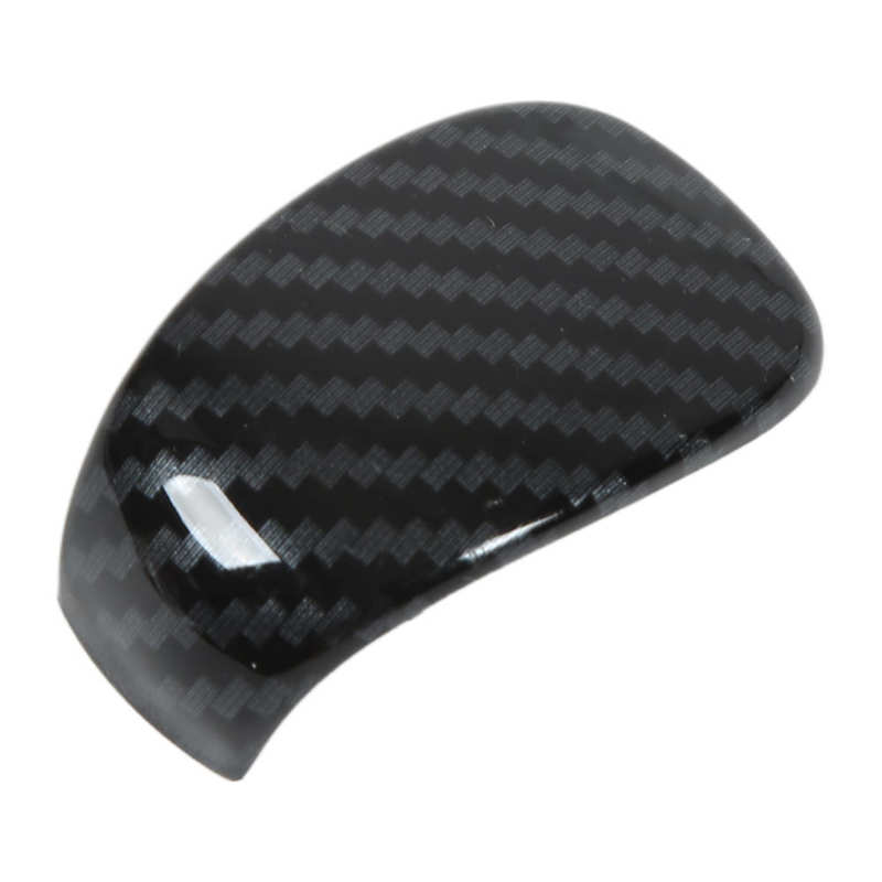 Shift Head Sticker Eye Catching Wearproof Carbon Fiber Style Unique Gear Shift Knob Cover Trim Antiscratch for