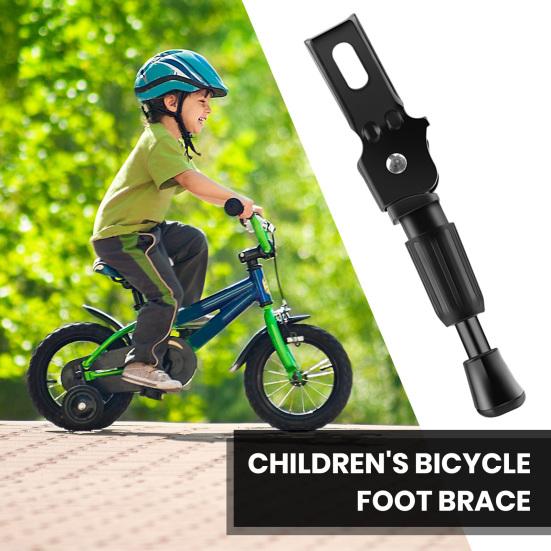Children's Bike Foot Support Adjustable Easy Install Sturdy Waterproof Fun Parking Stand for Kids Bike