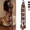Synthetic Bubble Ponytail Rubber Band Style Braid Ponytail Hair Extension Wig Suitable for Women Girls Daily Wear