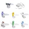 Solar Powered Rotating Airplanes Car Accessory Dashboard Decoration ABS Craft with Secure Silicone Mount for Long Travel