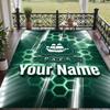Custom Text Printed Rug Plymouth Argyle FC Non Slip Floor Carpet For Home Room Decor