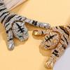 Vintage Strass Tiger Brosche Elegante Strass Tiger Brosche Accessoire für ein Statement bei jedem Event