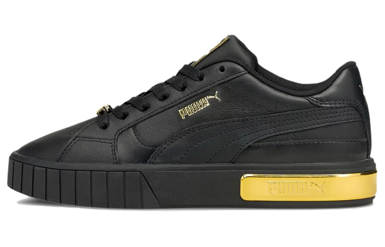 PUMA Cali Star Metallic Black Gold Women s 380219-02 37.5