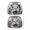 1 pair Soft Car Headrest Covers Print Seat Headrest Protector  Vehicle Seat Decoration