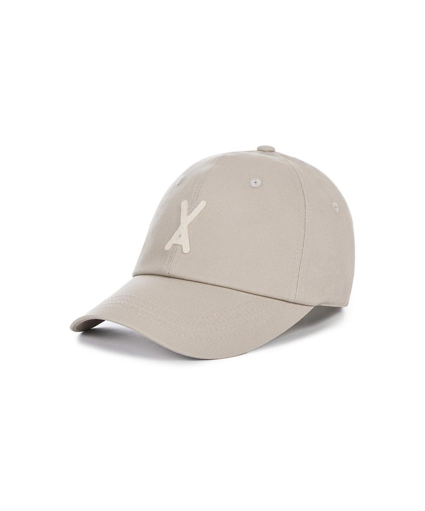 Bajal Va Applique Oversized Ball Cap Beige