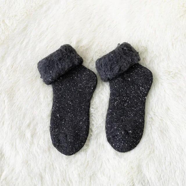 Super Soft Fleece Winter Warm Socks for Women Solid Winter Warm Thicken Coral Plush Socks Thermal Snow Home Sleep Floor Socks