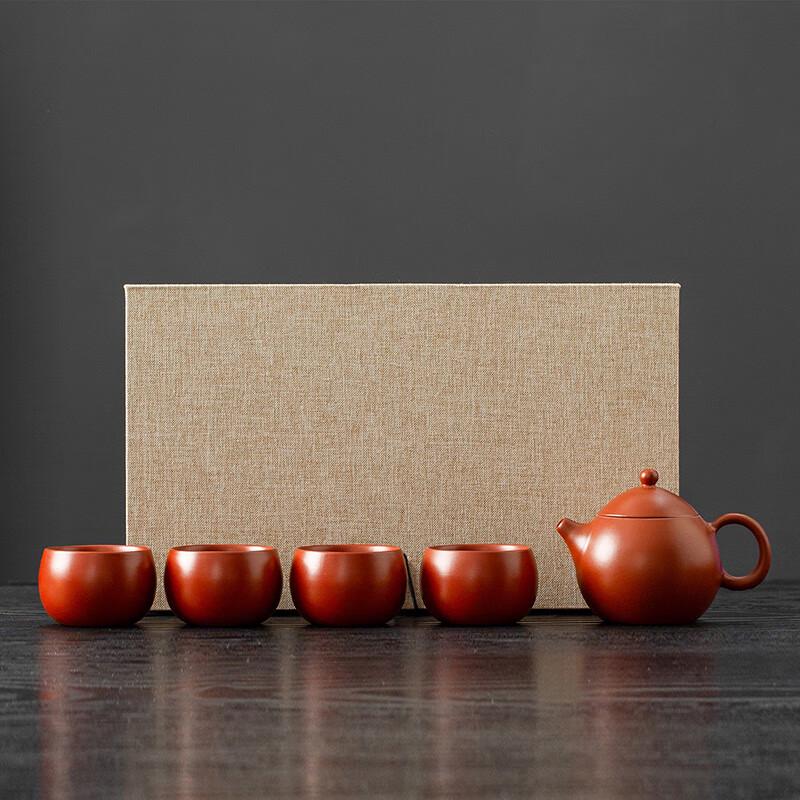 

Набор чайников из фиолетовой глины в японском стиле (1 кастрюля, 4 чашки)