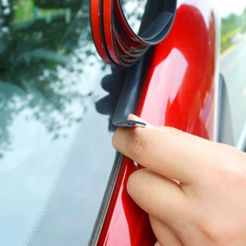 Car Window Rubber Seal Strip - Auto Door Edge Sealing Strip for Roof & Windshield - Dustproof & Waterproof Sealant