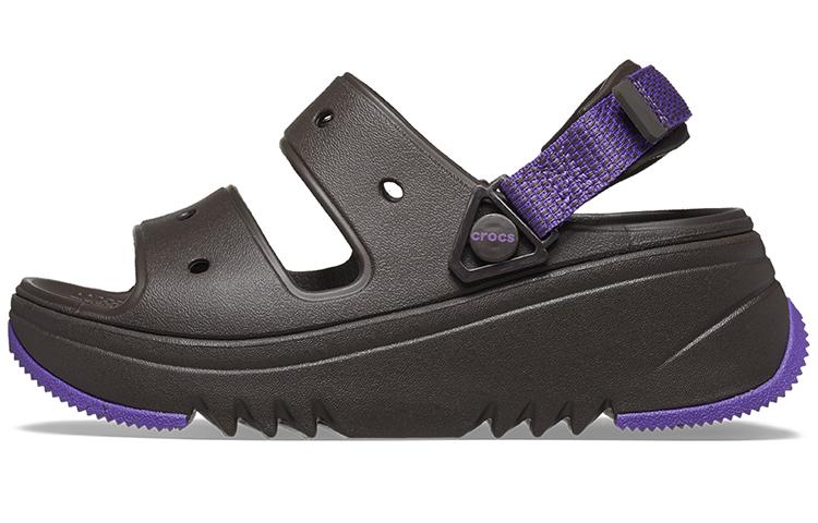 Crocs Hiker Xscape Sandal  Espresso Neon Purple  Women s 208181-2A0 36-37